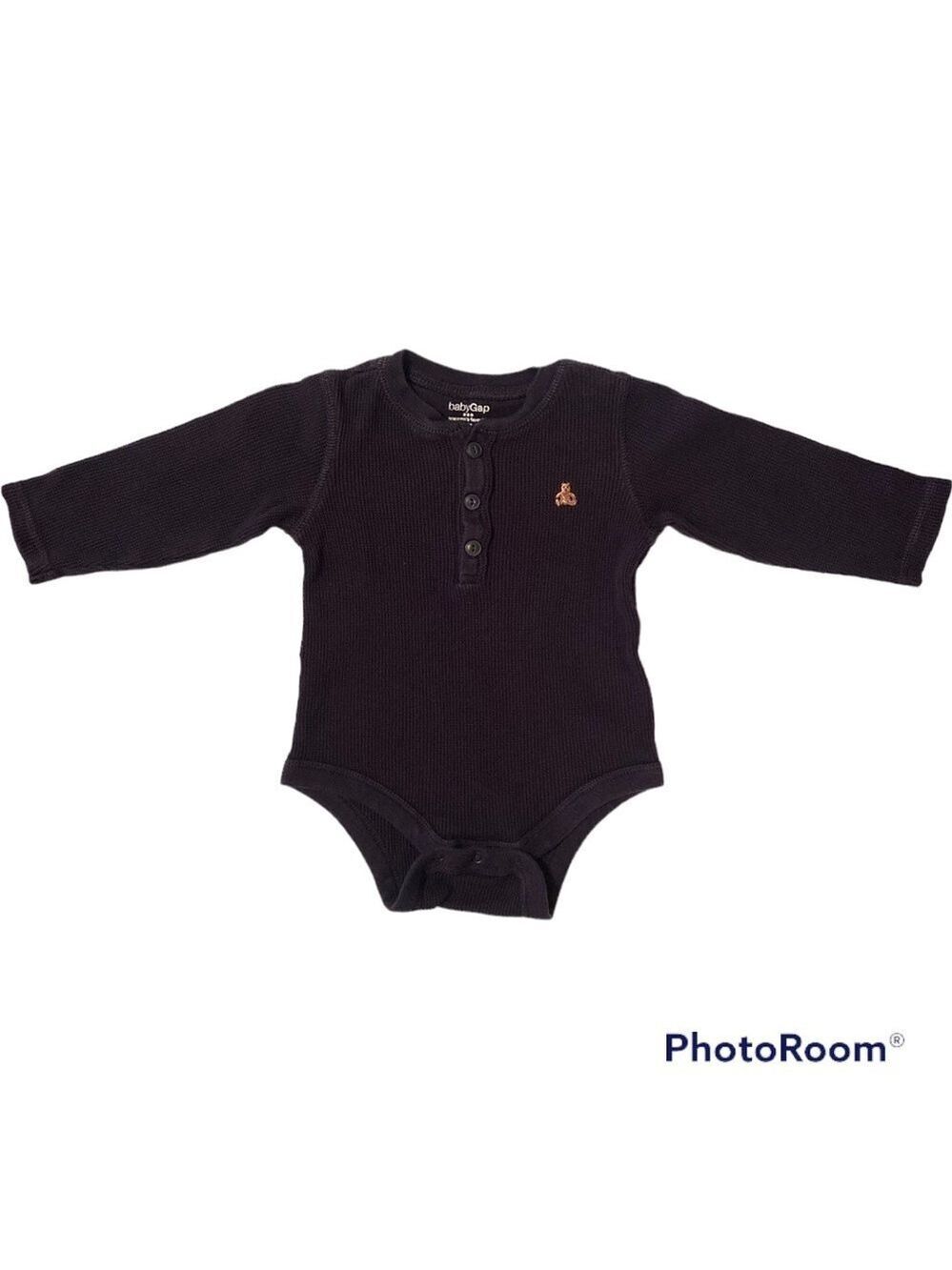 Bab Gap Infant Bodysuit / Shirt - Navy Blue Baby Toddler Size: 18-24 months